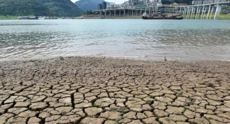Sequía en China. Foto: NA.