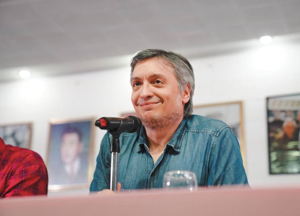 Máximo Kirchner en Avellaneda. Foto: prensa FdT.