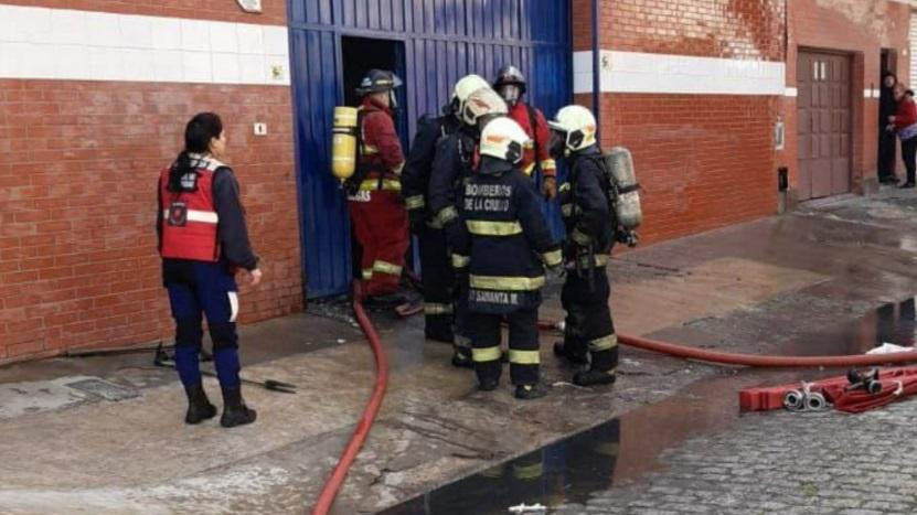 Incendio en Barracas. Foto: NA.