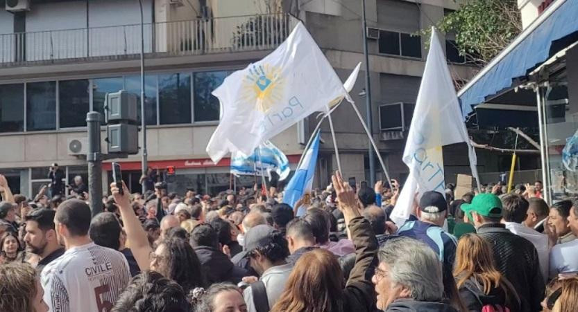 Marcha en favor de Cristina Kirchner. Foto: NA.