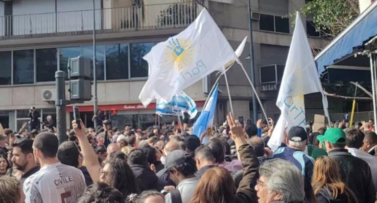 Marcha en favor de Cristina Kirchner. Foto: NA.