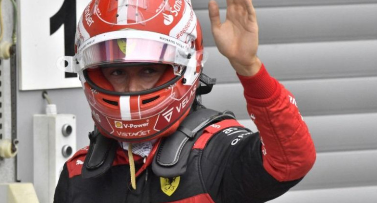 Sainz logró la Pole Position en el GP de Bélgica. Foto: NA.