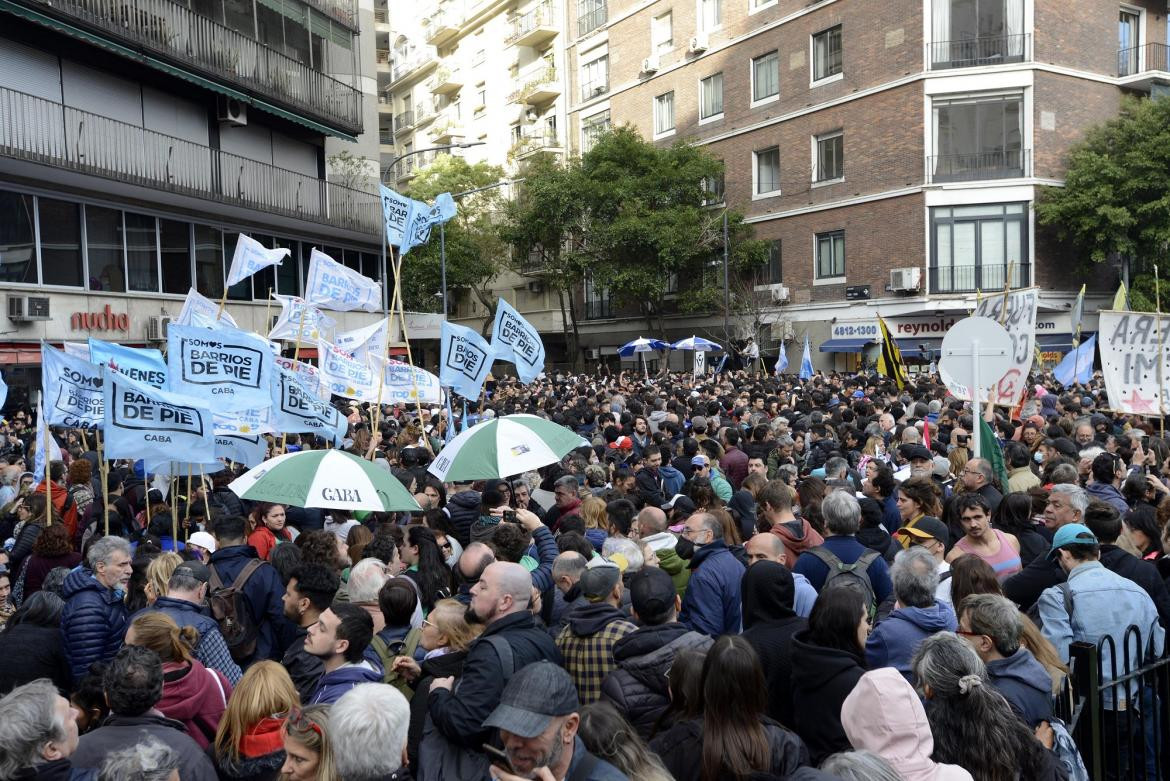 Marcha de apoyo a Cristina Kirchner, Recoleta, NA