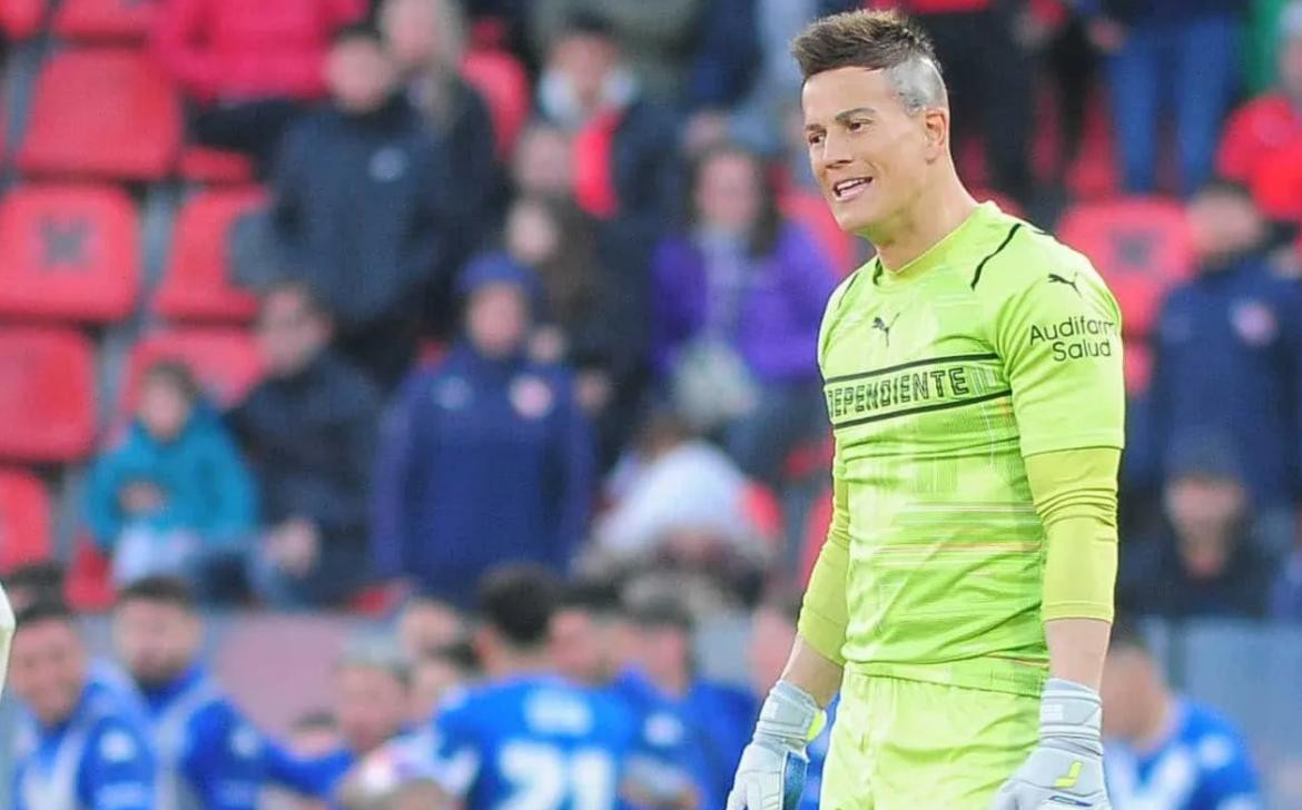 Sebastián Sosa, arquero de Independiente. Foto: TyC Sports