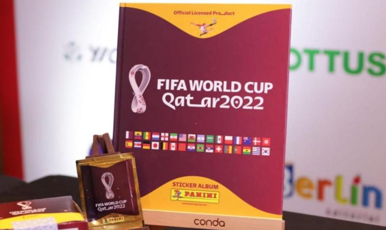 Álbum de figuritas del Mundial de Qatar 2022. Foto: NA.