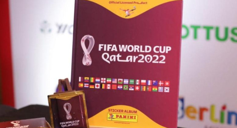 Álbum de figuritas del Mundial de Qatar 2022. Foto: NA.