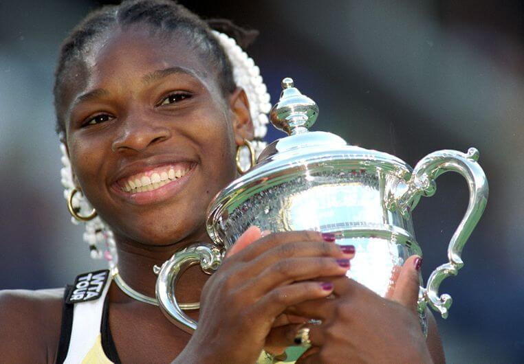 Serena Williams en el Us Open 1999. 