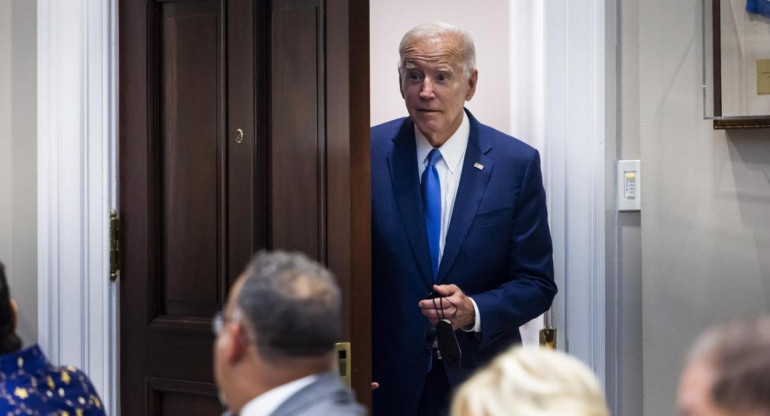 Joe Biden en reunión por la falta de docentes_EFE