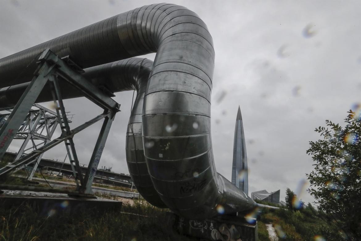 Gazprom y flujo de gas por el Nord Stream 1. Foto: EFE.