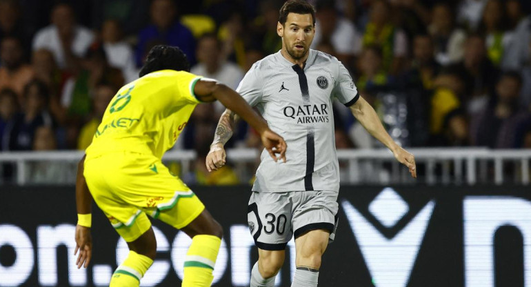Lionel Messi, PSG vs Nantes. Foto: REUTERS