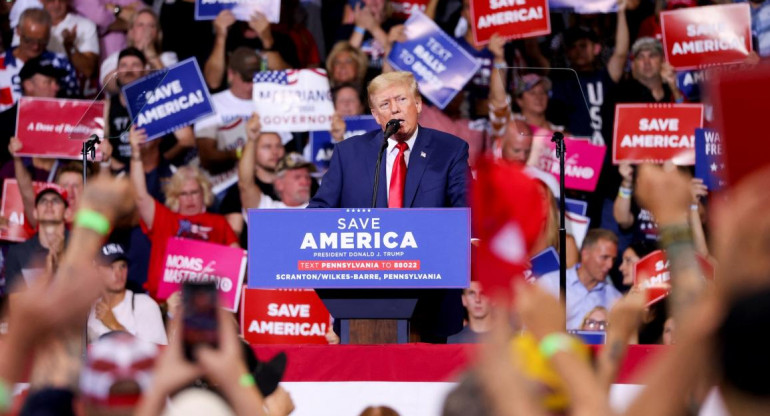 Donald Trump, acto de campaña, Reuters