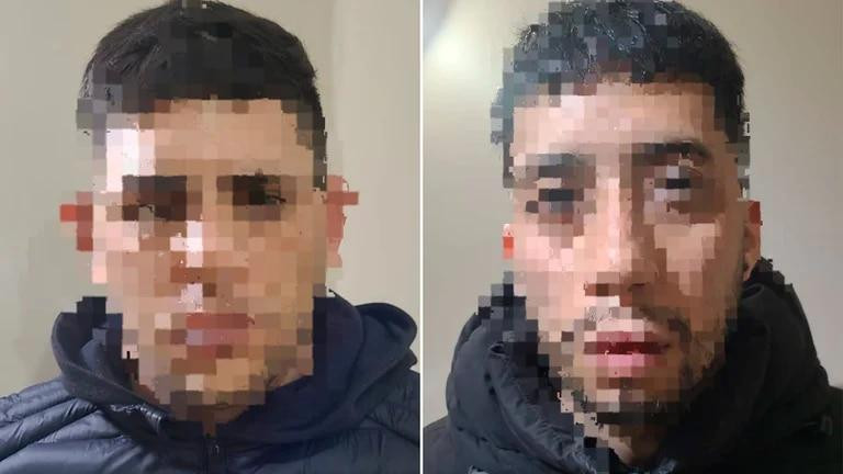 Los dos sospechosos del ataque. Foto: Policía Federal.