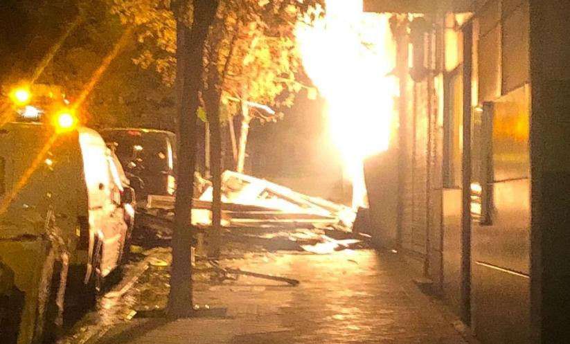 Incendio en un bar de España. Foto: NA
