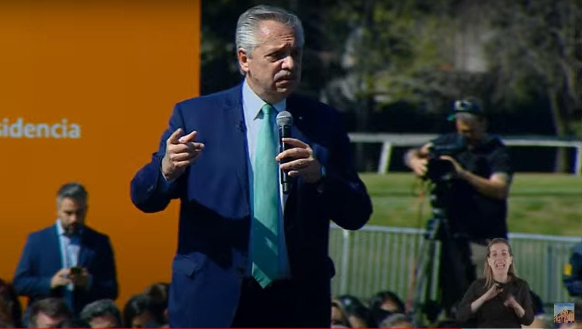 Alberto Fernández, Gobierno, foto captura de video