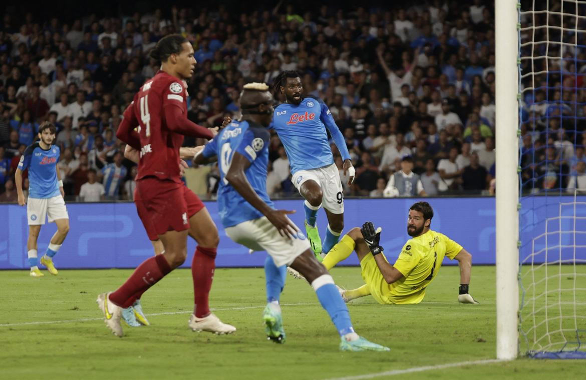 Napoli vs Liverpool, Champions League. Foto: REUTERS