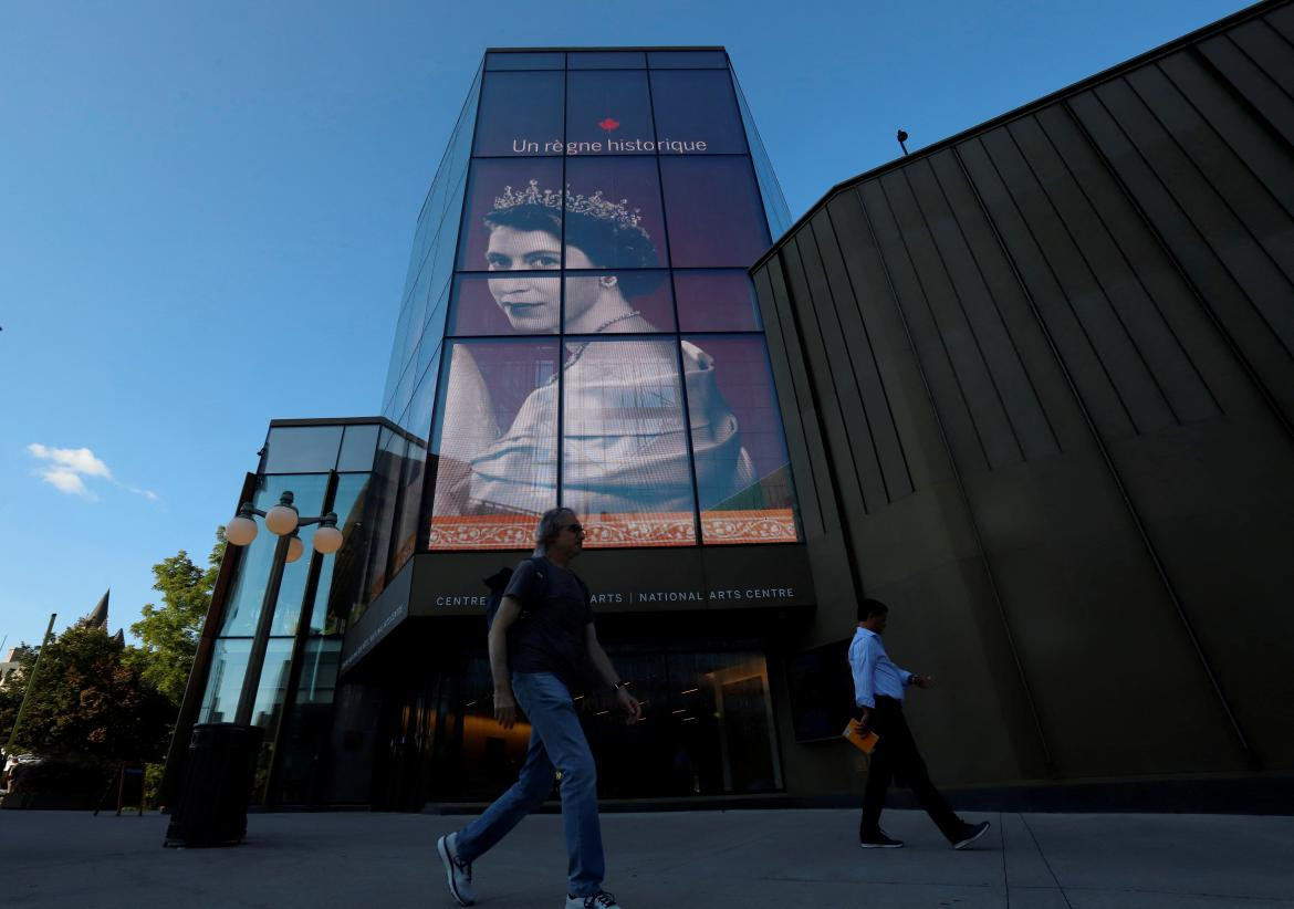 Homenaje en Canadá para la reina Isabel II. Foto: REUTERS