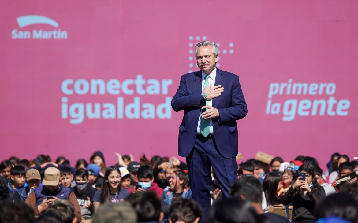 Alberto Fernández, presidente. Foto: NA.