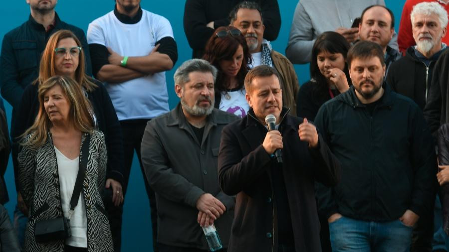 Dirigentes del Frente de Todos respaldaron a Cristina. Foto: Telam.