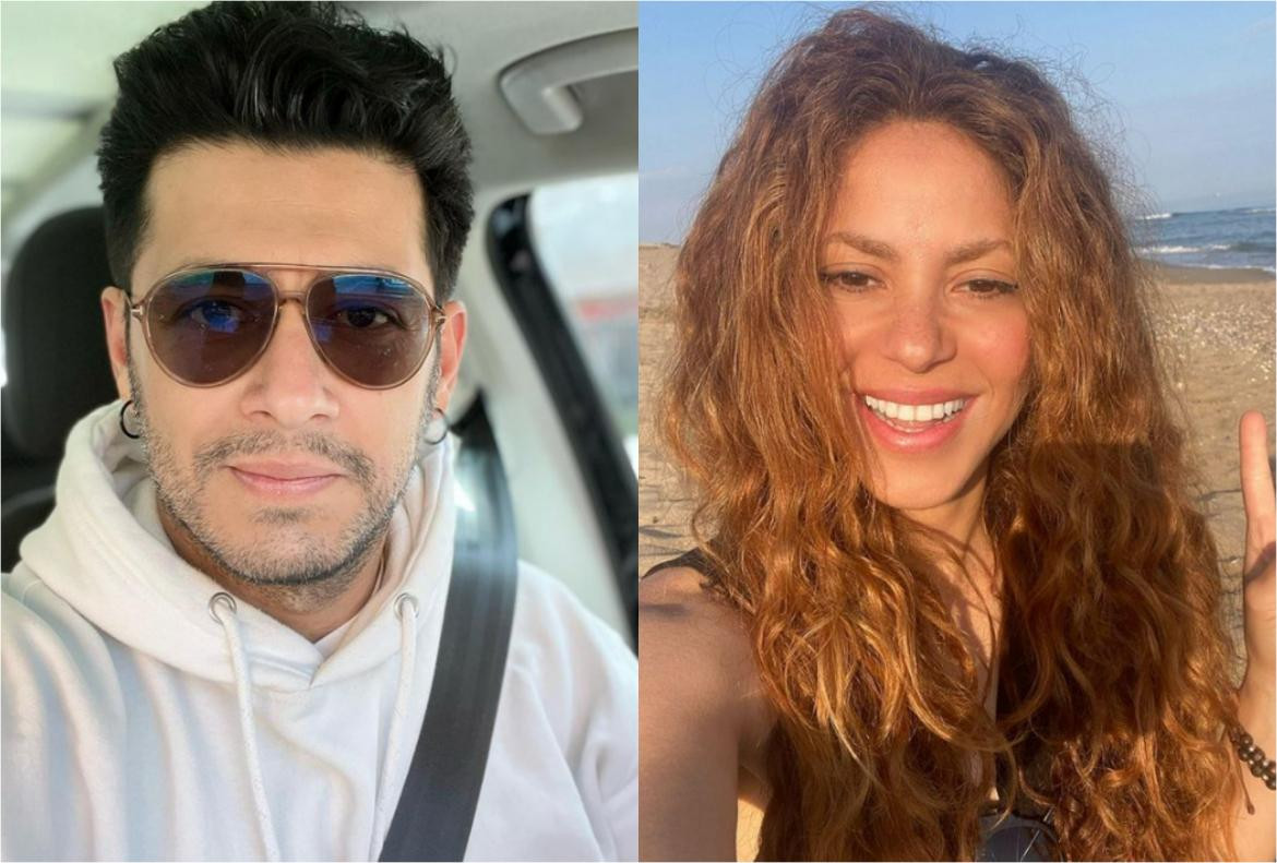 Santiago Alarcon y Shakira. Foto: Instagram/santialarconu - shakira