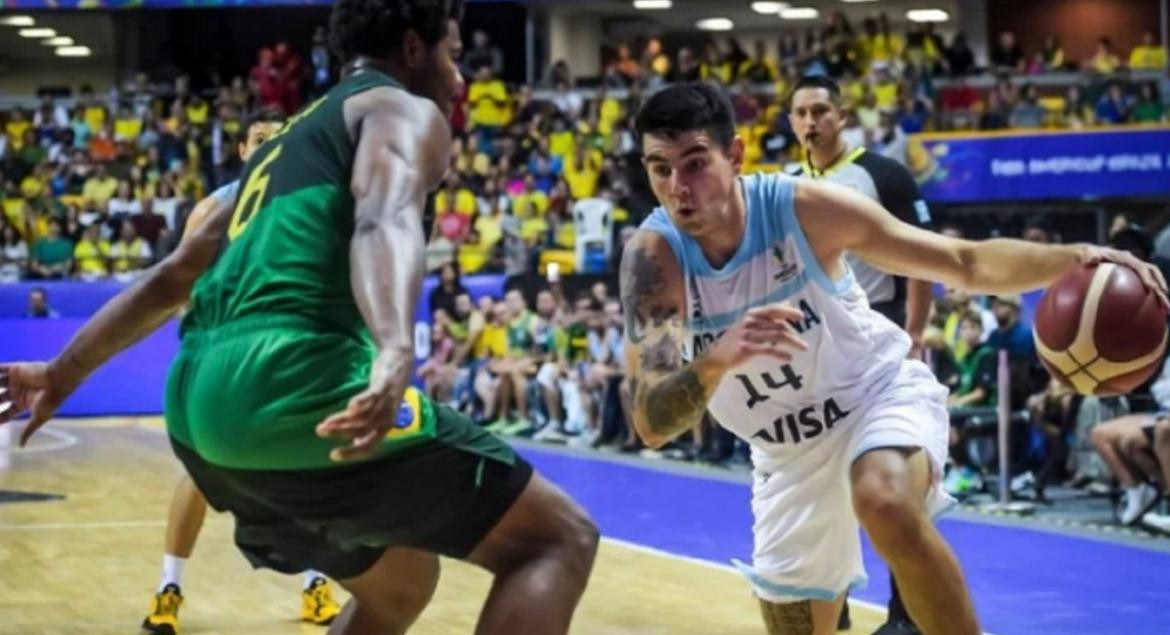 Selección argentina de basquet vs.Brasil, AmeriCup, NA	