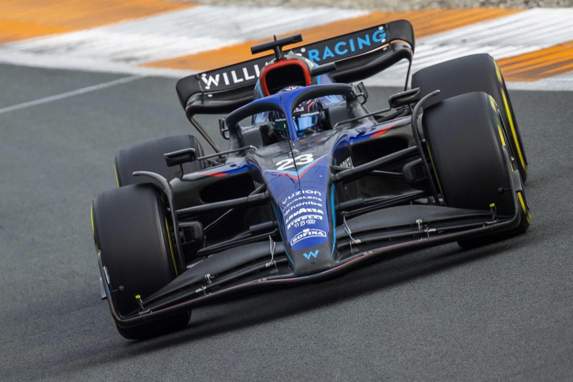 Alex Albon, piloto de la escudería Williams Racing. Foto: EFE.