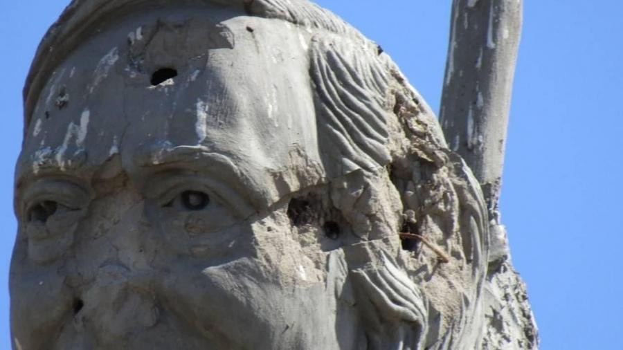 Estatua Nestor Kirchner. Foto: Telam.