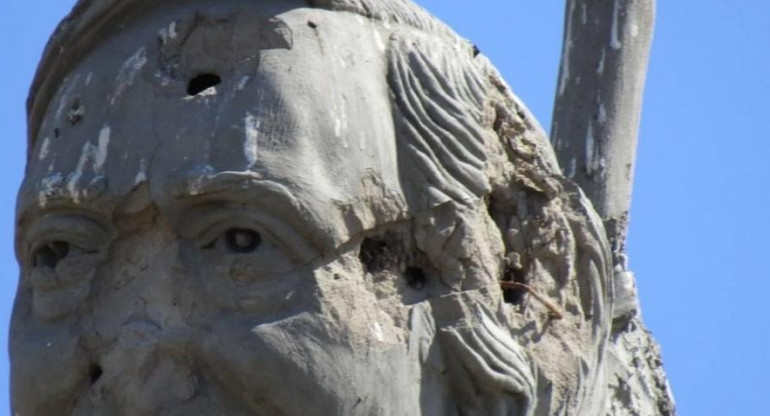 Estatua Nestor Kirchner. Foto: Telam.