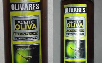 Aceite de Oliva Finca Olivares. Fuente: ANMAT