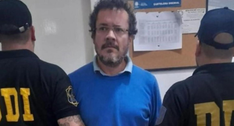 Detención de Martín del Río. Foto: Policía