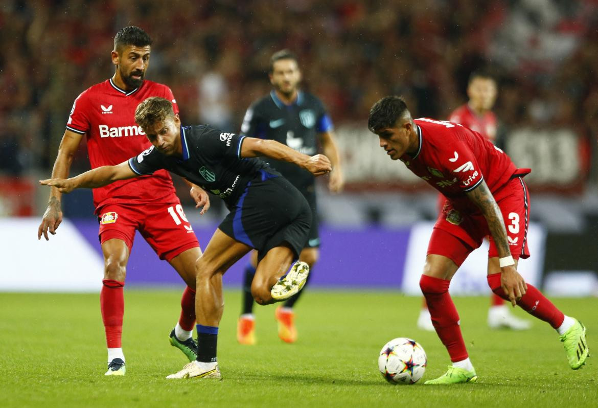 Champions League, Bayer Leverkusen vs. Atlético Madrid. Foto: REUTERS.