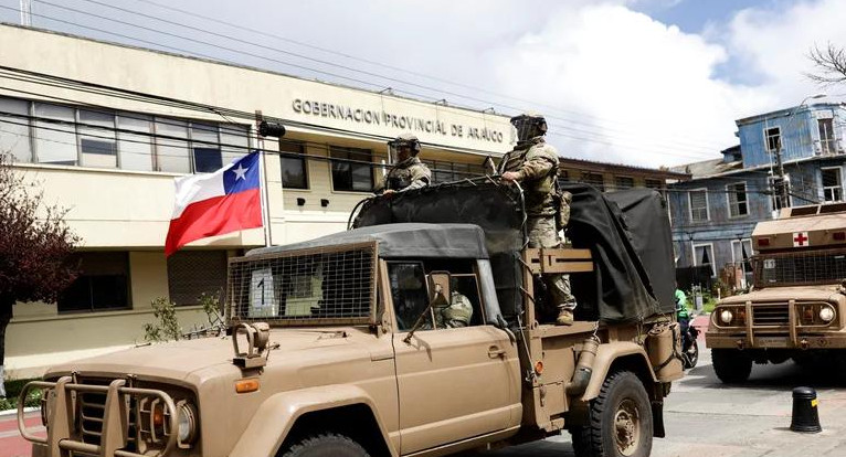 Militarización en Chile. Foto: REUTERS