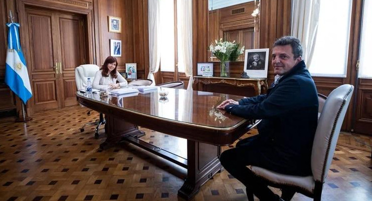 Sergio Massa y Cristina Kirchner. Foto: prensa FdT