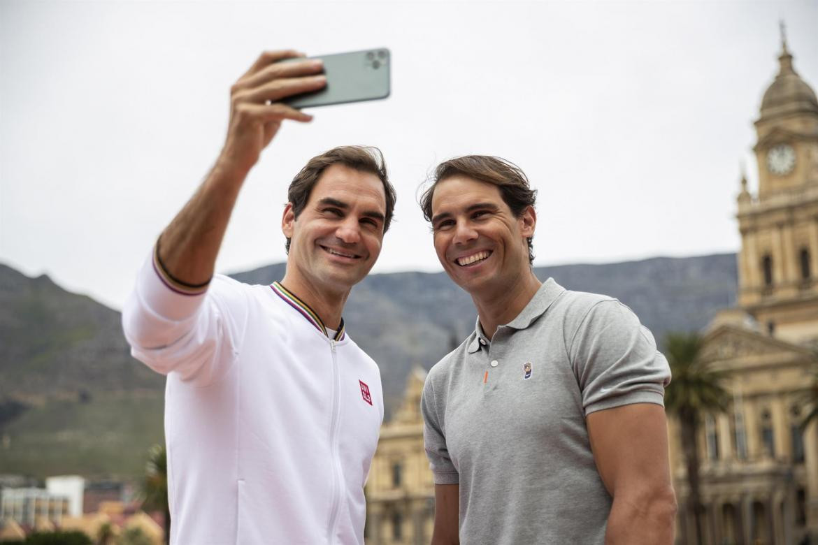 Roger Federer y Rafael Nadal. Foto: EFE.