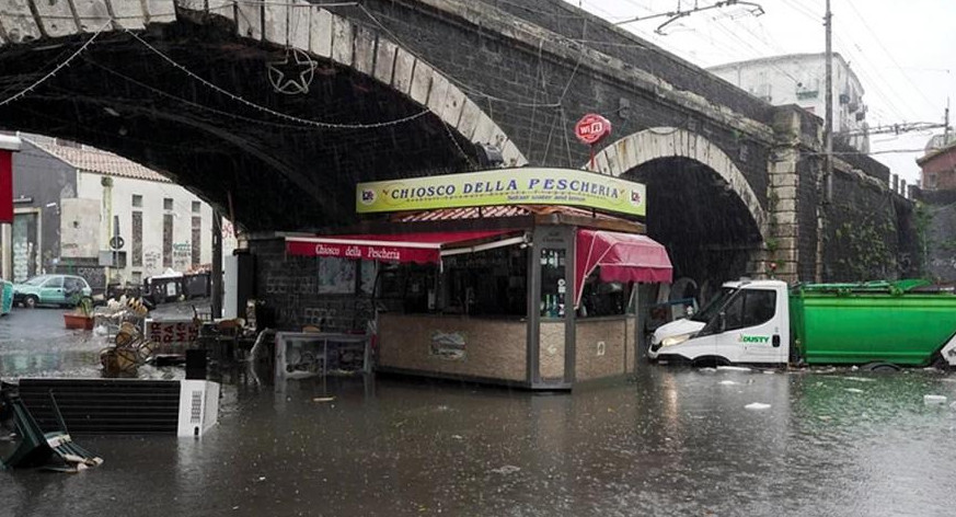 Inundaciones en Italia. Foto: Telam.