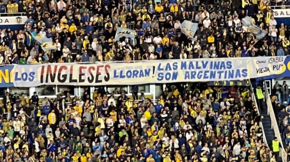 Los hinchas de Rosario Central se burlaron de la muerte de la reina Isabel II: Foto: Redes/Doble Amarilla.