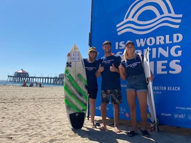 Equipo argentino en el Mundial de surf de California. Foto: Prensa.