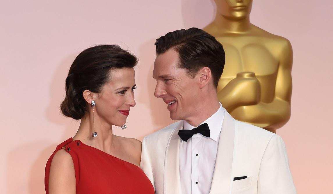 Benedict Cumberbatch junto a su esposa. Foto: Instagram.