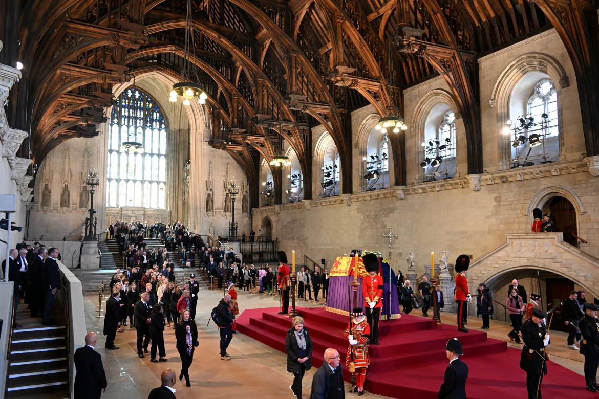 Isabel II, último adiós en Londres. Foto: REUTERS