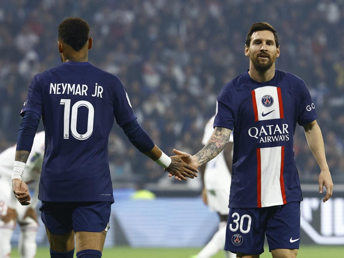 Messi y Neymar le dieron un nuevo triunfo a PSG. Foto: Reuters.