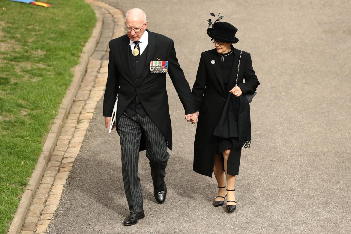 Premier australiano asistiendo al funeral de Isabel II. Foto: Reuters.