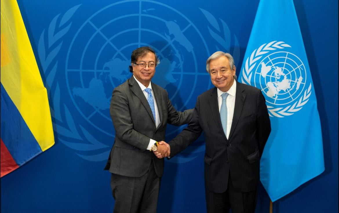 Gustavo Petro y Antonio Guterres _Reuters