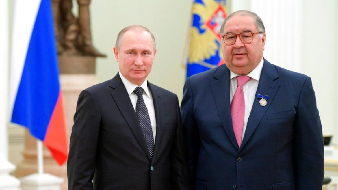 Vladimir Putin y Usmanov. Foto: REUTERS