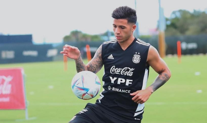 Enzo Fernández, Selección Argentina. Foto: NA.