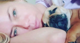 Nicole Neumann con su perrita. Foto: Instagram/nikitaneumannoficial