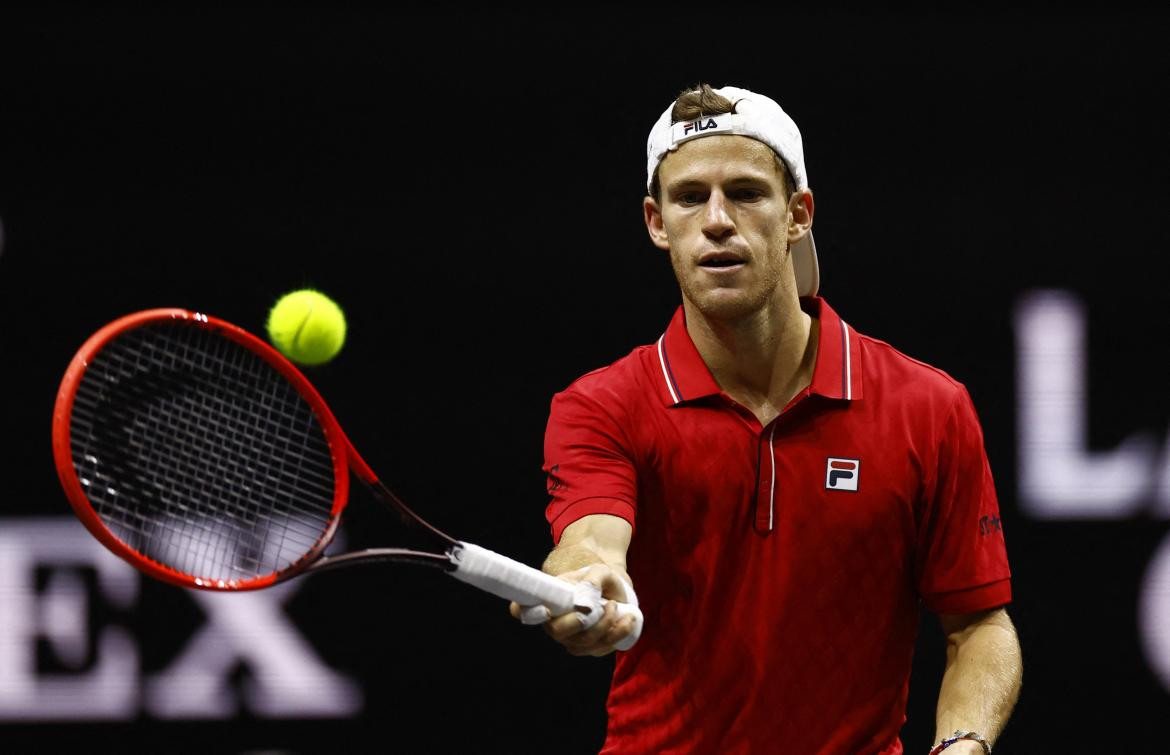 Diego Schwartzman en la Laver Cup. Foto: REUTERS.