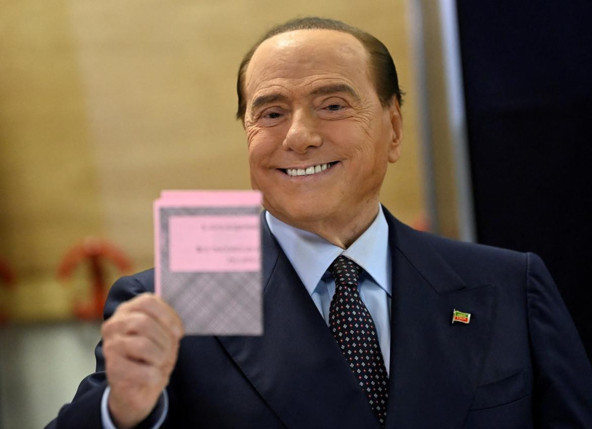 Elecciones en Italia, voto de Silvio Berlusconi, foto Reuters