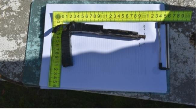 Un arma tumbera incautada a un menor en Chubut. Foto: NA.