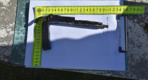 Un arma tumbera incautada a un menor en Chubut. Foto: NA.