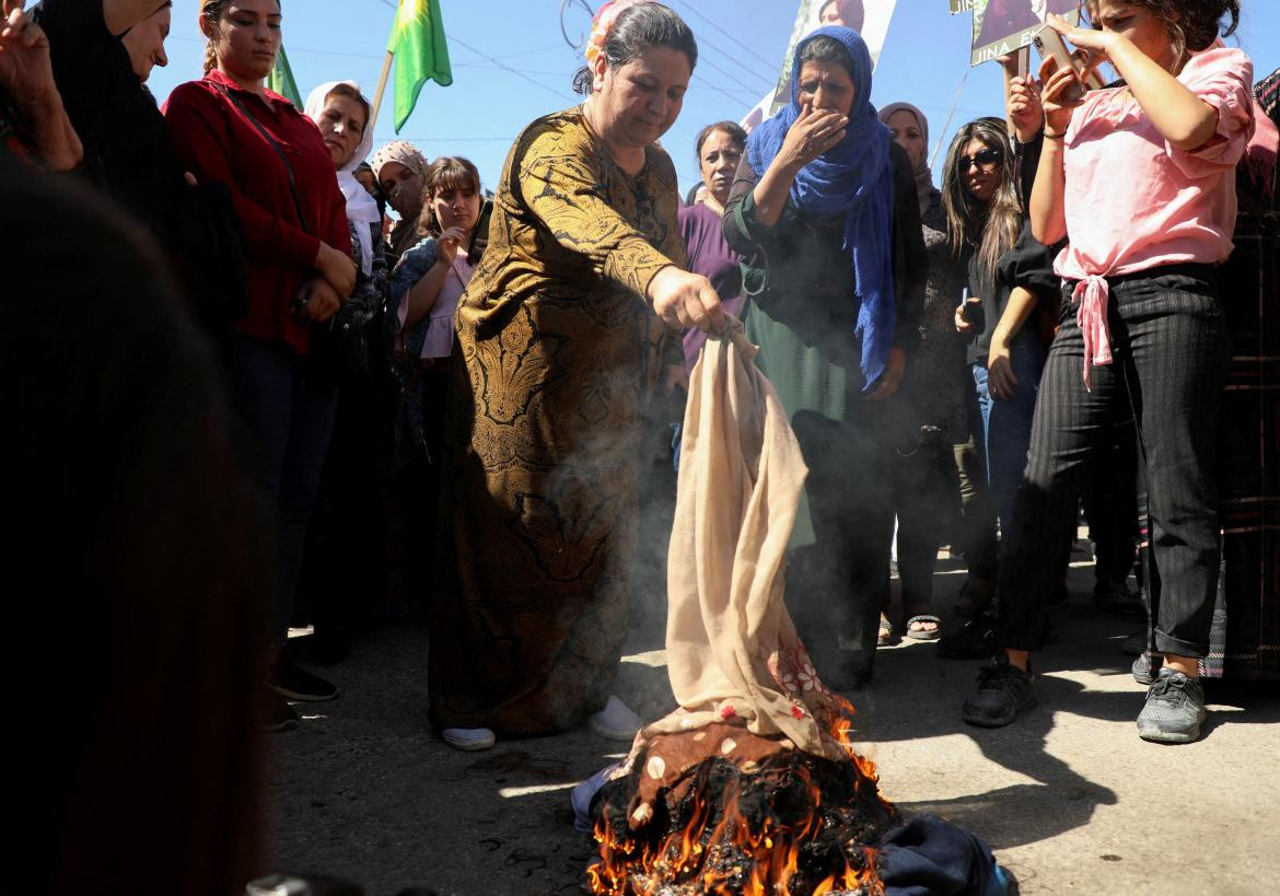 Protestas en Siria en apoyo a las de Irán_Reuters