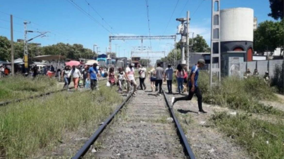 Accidente fatal del tren Roca en Florencio Varela. Foto: NA.